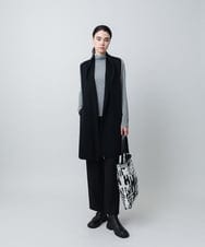 RHKAD01360 HIROKO KOSHINO(ヒロココシノ) HKロゴハイネックインナープルオーバー/日本製/洗える ライトグレー