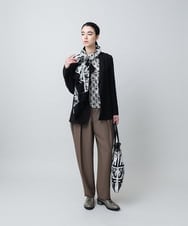 RHKAD06360 HIROKO KOSHINO(ヒロココシノ) HKフラワーロゴプリントカットソー/日本製/洗える レッド