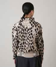 RHKAE14630 HIROKO KOSHINO(ヒロココシノ) 膨れジャカードデザインニットプルオーバー/日本製 ベージュ