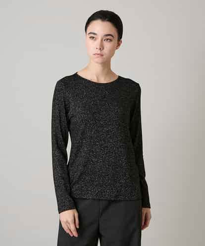 RHKAF23240 HIROKO KOSHINO ラメジャージーベーシックカットソー