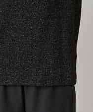 RHKAF23240 HIROKO KOSHINO(ヒロココシノ) ラメジャージーベーシックカットソー ブラック