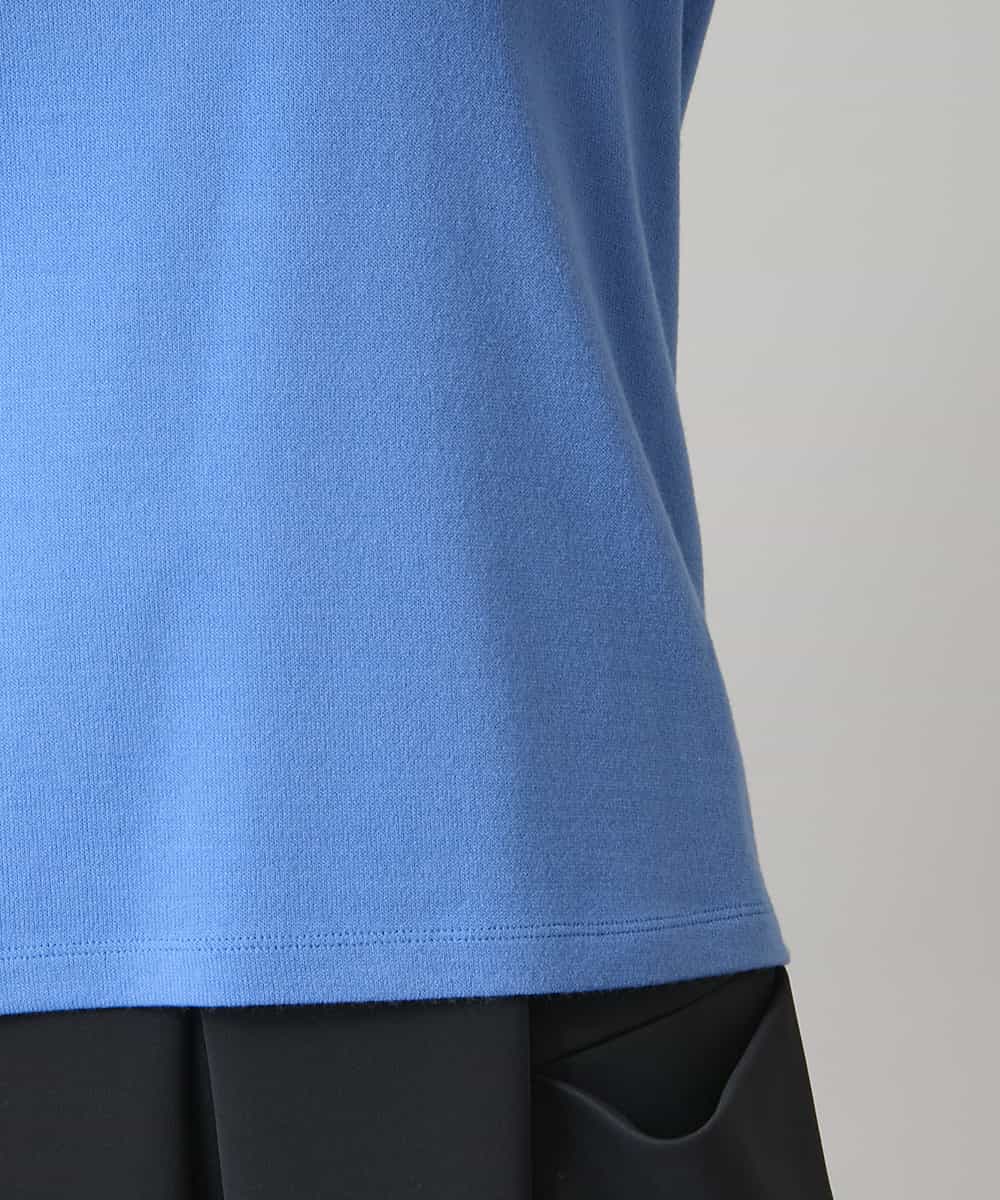 RHKAF24240 HIROKO KOSHINO(ヒロココシノ) ニットジャージープルオーバー/日本製/洗える ライトブルー