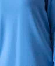 RHKAF24240 HIROKO KOSHINO(ヒロココシノ) ニットジャージープルオーバー/日本製/洗える ライトブルー