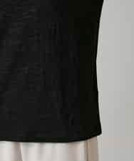 RHKAF25240 HIROKO KOSHINO(ヒロココシノ) リバーガーゼロングスリーブカットソー/日本製 ブラック