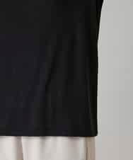 RHKAF26240 HIROKO KOSHINO(ヒロココシノ) ハイストレッチレーヨンニットプルオーバー/日本製 ブラック