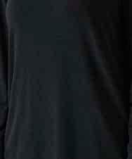 RHKAF26240 HIROKO KOSHINO(ヒロココシノ) ハイストレッチレーヨンニットプルオーバー/日本製 ブラック