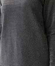 RHKAF27240 HIROKO KOSHINO(ヒロココシノ) シャイニーラメジャージーカットソー/日本製/洗える グレー