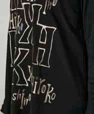 RHKAF32430 HIROKO KOSHINO(ヒロココシノ) 刺繍ロゴモックネックチュニック/日本製/洗える ブラック