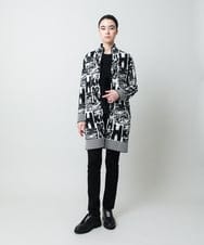 RHKAF33330 HIROKO KOSHINO(ヒロココシノ) フロッキーロゴジャージープルオーバー/日本製/洗える アイボリー