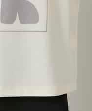 RHKAF33330 HIROKO KOSHINO(ヒロココシノ) フロッキーロゴジャージープルオーバー/日本製/洗える アイボリー