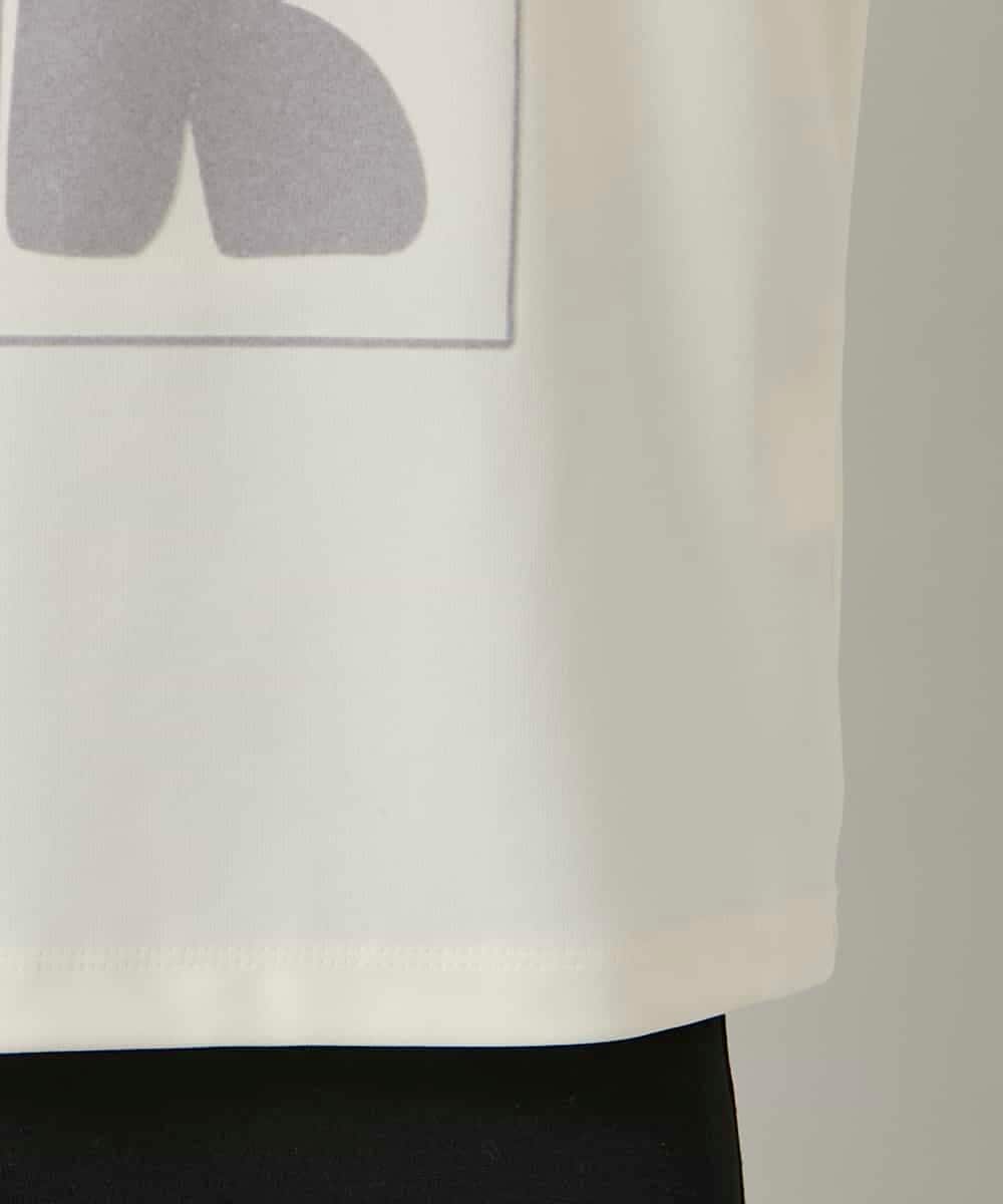 RHKAF33330 HIROKO KOSHINO(ヒロココシノ) フロッキーロゴジャージープルオーバー/日本製/洗える アイボリー