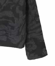 RHKAF45360 HIROKO KOSHINO(ヒロココシノ) オフタートルジャカードニットプルオーバー/日本製 ブラック