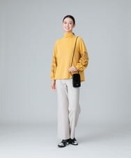 RHKAW17560 HIROKO KOSHINO(ヒロココシノ) 【日本製/洗える】アラベスク刺繍デザインプルオーバー イエロー