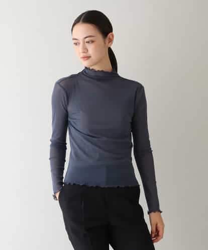 RHKAX96150 HIROKO KOSHINO 【日本製/洗える】メローアクセントチュールシアートップ