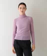 RHKAX96150 HIROKO KOSHINO(ヒロココシノ) 【日本製/洗える】メローアクセントチュールシアートップ ラベンダー