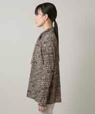 RHKCD32490 HIROKO KOSHINO(ヒロココシノ) アートプリントボウタイブラウス/日本製/洗える ベージュ