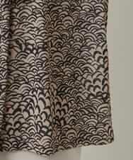 RHKCD32490 HIROKO KOSHINO(ヒロココシノ) アートプリントボウタイブラウス/日本製/洗える ベージュ