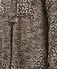 RHKCD32490 HIROKO KOSHINO(ヒロココシノ) アートプリントボウタイブラウス/日本製/洗える ベージュ