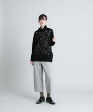 RHKCU08360 HIROKO KOSHINO(ヒロココシノ) 【洗える/日本製】レーヨンポインチデザインプルオーバー アイボリー
