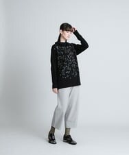 RHKCU08360 HIROKO KOSHINO(ヒロココシノ) 【洗える/日本製】レーヨンポインチデザインプルオーバー アイボリー