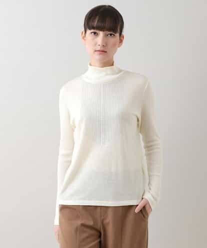 RHKCV01390  【日本製】ホットフィットアクセントデザインニットソー