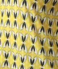 RHKED41290 HIROKO KOSHINO(ヒロココシノ) 幾何プリントベア天竺カットソー/日本製/洗える イエロー