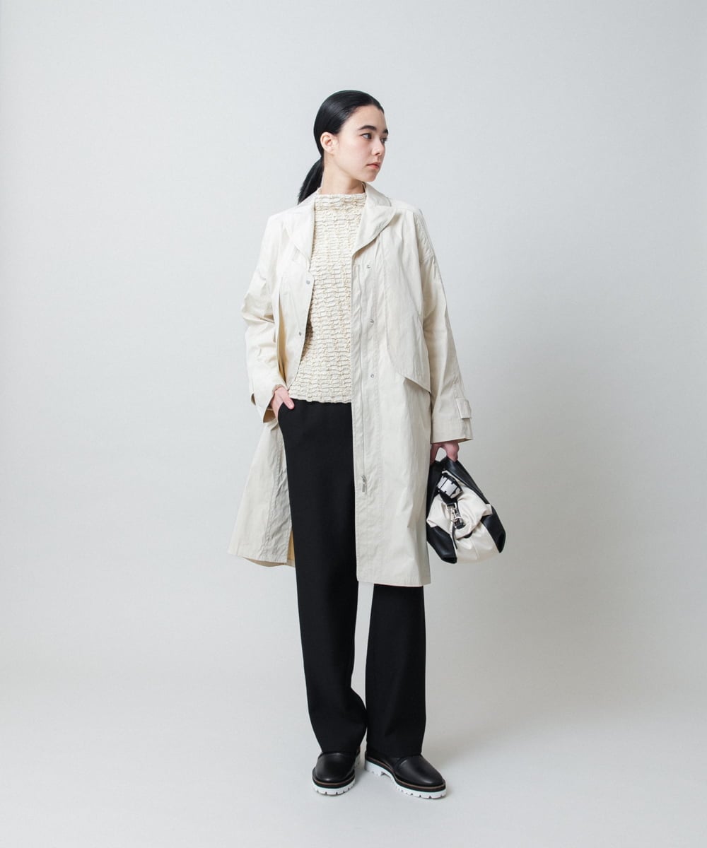 RHKED50450 HIROKO KOSHINO(ヒロココシノ) ブリスタージャカードラメ入りプルオーバー /日本製/洗える ベージュ