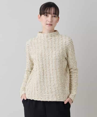 RHKED50450  ブリスタージャカードラメ入りプルオーバー /日本製/洗える