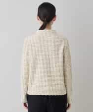 RHKED50450 HIROKO KOSHINO(ヒロココシノ) ブリスタージャカードラメ入りプルオーバー /日本製/洗える ベージュ