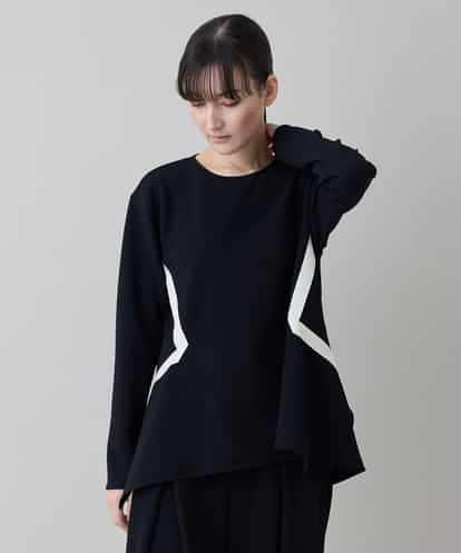 RHKED55390  配色ライン立体デザインプルオーバー /日本製/洗える