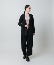 RHKED56390 HIROKO KOSHINO(ヒロココシノ) 幾何プリントプリーツデザインカットソー /洗える ライトブルー