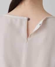 RHKED57590 HIROKO KOSHINO(ヒロココシノ) フラワー刺繍チュールトップス/洗える ベージュ