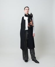 RHKEF10240 HIROKO KOSHINO(ヒロココシノ) ドライポンチデザインカットソー /日本製/洗える ホワイト