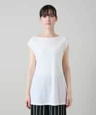 RHKEF10240 HIROKO KOSHINO(ヒロココシノ) ドライポンチデザインカットソー /日本製/洗える ホワイト