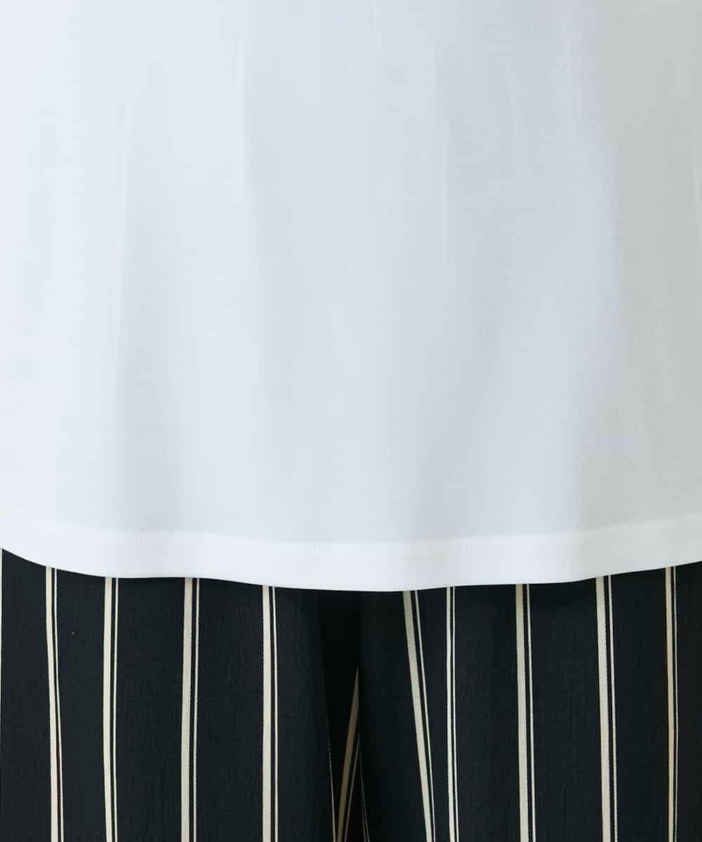 RHKEF10240 HIROKO KOSHINO(ヒロココシノ) ドライポンチデザインカットソー /日本製/洗える ホワイト