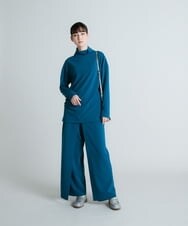 RHKES31360 HIROKO KOSHINO(ヒロココシノ) 【洗える/日本製】ギャザーアクセントプルオーバー ブルー