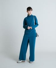 RHKES31360 HIROKO KOSHINO(ヒロココシノ) 【洗える/日本製】ギャザーアクセントプルオーバー ブルー