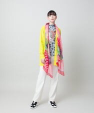 RHKFD01390 HIROKO KOSHINO(ヒロココシノ) アートフルフラワーカットソー /日本製/洗える ピンク