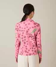 RHKFD01390 HIROKO KOSHINO(ヒロココシノ) アートフルフラワーカットソー /日本製/洗える ピンク