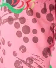 RHKFD01390 HIROKO KOSHINO(ヒロココシノ) アートフルフラワーカットソー /日本製/洗える ピンク