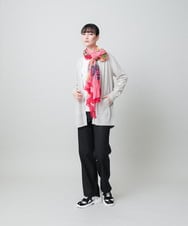 RHKFD02270 HIROKO KOSHINO(ヒロココシノ) スパンコールロゴミニマルカットソー /日本製/洗える アイボリー