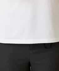 RHKFD02270 HIROKO KOSHINO(ヒロココシノ) スパンコールロゴミニマルカットソー /日本製/洗える アイボリー