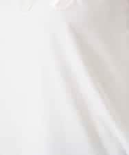 RHKFD02270 HIROKO KOSHINO(ヒロココシノ) スパンコールロゴミニマルカットソー /日本製/洗える アイボリー