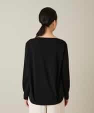 RHKFD06390 HIROKO KOSHINO(ヒロココシノ) ヘムリボンギャザープルオーバー /日本製/洗える ブラック