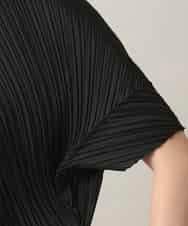 RHKGD05360 HIROKO KOSHINO(ヒロココシノ) 【先行予約】ランダムプリーツテールロングブラウス /洗える ブラック