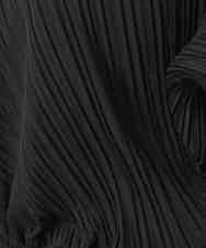 RHKGD05360 HIROKO KOSHINO(ヒロココシノ) 【先行予約】ランダムプリーツテールロングブラウス /洗える ブラック