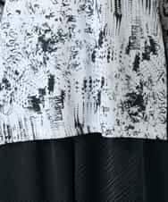 RHKGD15390 HIROKO KOSHINO(ヒロココシノ) インクペインティングテープアクセントカットソー/日本製/洗える ホワイト