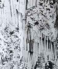 RHKGD15390 HIROKO KOSHINO(ヒロココシノ) インクペインティングテープアクセントカットソー/日本製/洗える ホワイト