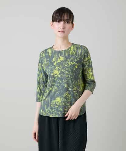 RHKGD17330 HIROKO KOSHINO インクペインティングカットソー/日本製/洗える