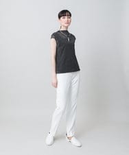 RHKGE23250 HIROKO KOSHINO(ヒロココシノ) ドットプリントシアーチュールインナー/日本製/洗える グレー